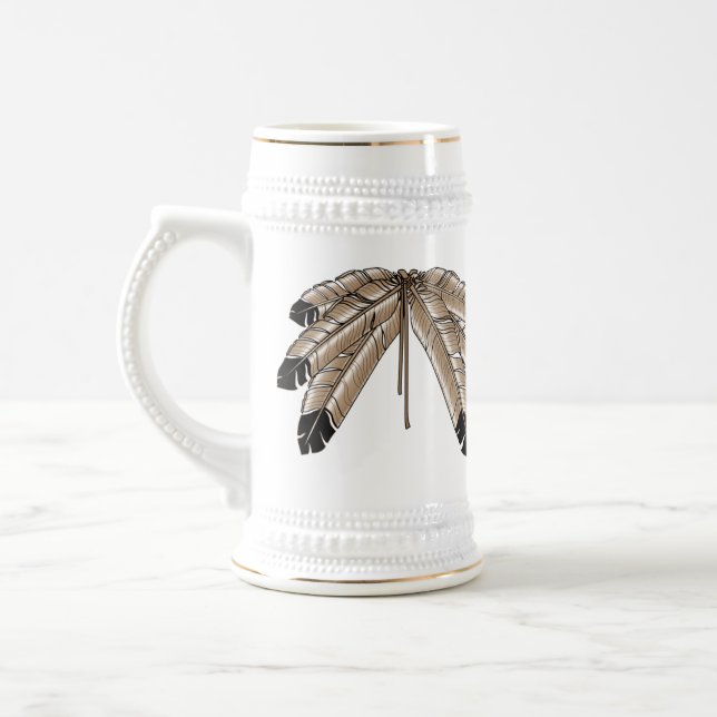First Nations Beer Tasse Wildlife Art Stein Tasse (Links)