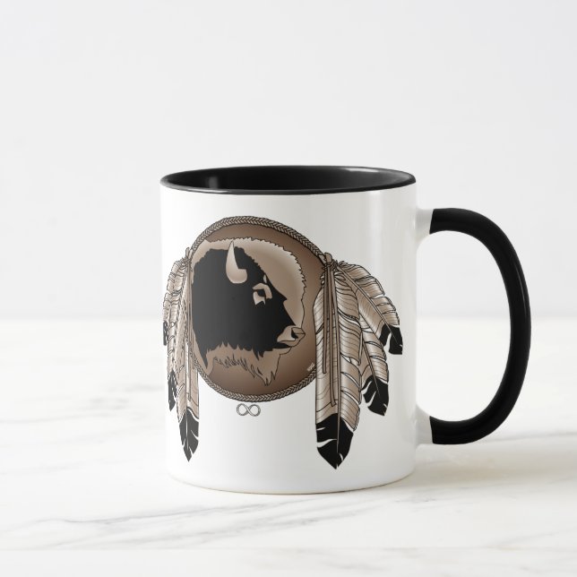 First Nations Coffee Tasse Wildlife Art Stein Tass (Rechts)