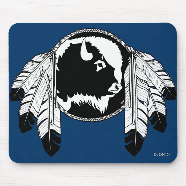 First Nations Wildlife Gaben Native Art Mousepad (Vorne)