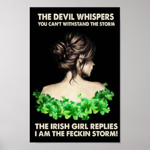 First patricks day ireland Irish Girl Reply Kleebl Poster