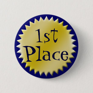 First Place Award Button, individuell einstellbar Button
