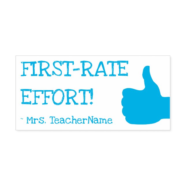 "FIRST-RATE-ANSTRENG!" + Name des Autors Permastempel (Design)