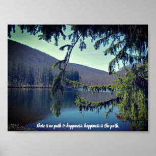 First Reservoir Through the Trees Motivational Poster