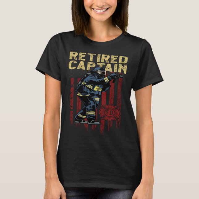 First Responder and Fireman or retired captain fir T-Shirt (Vorderseite)