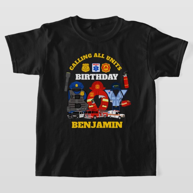 First Responder Birthday Boy | Notfall T-Shirt (Ablage )