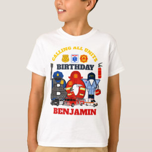 First Responder Birthday Boy   Notfall T-Shirt