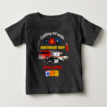 First Responder Birthday Boy Shirt