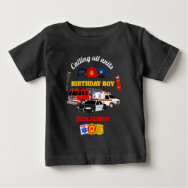 First Responder Birthday Boy Shirt