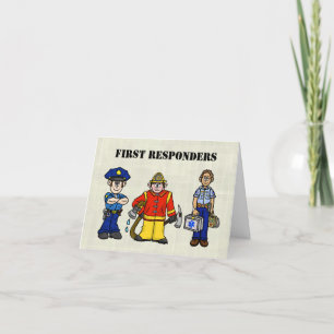 First Responder Dankeschön Card Karte