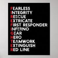 First Responder Firefighter Thin Red Line