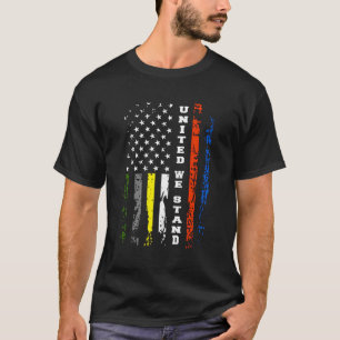 First Responder Thline Patriotic American Flag T-Shirt