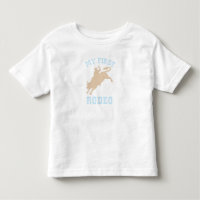 First Rodeo Baby blau und braun Geburtstag