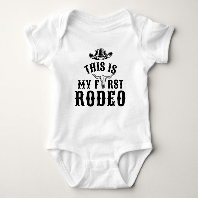 First Rodeo Baby Strampler (Vorderseite)