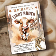 First Rodeo | Bull Calf 1. Rodeo Geburtstagsparty
