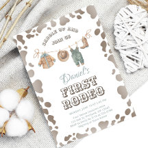 First Rodeo Cowboy Kleidung Western Boy Birthday