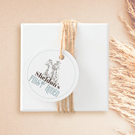 First Rodeo Cowboy Western Boy 1st Birthday Geschenkanhänger