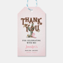 First Rodeo Cowgirl Birthday Vielen Dank Geschenkanhänger