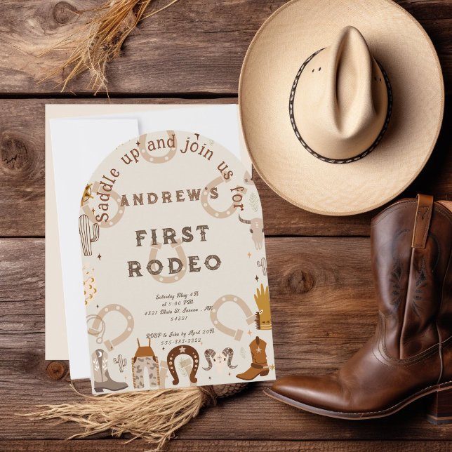 First Rodeo Hufeisenmuster Land  Einladung (Von Creator hochgeladen)