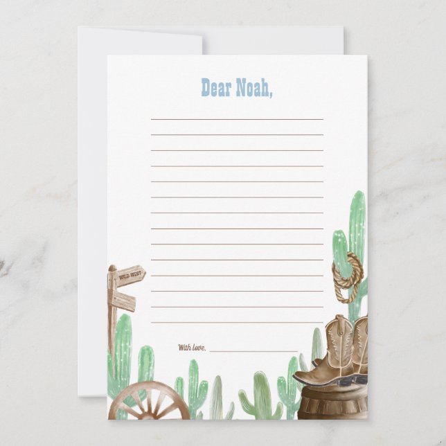 First Rodeo Pink Wild West Time Capsule Cards Einladung (Vorderseite)