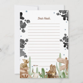 First Rodeo Rustic Wild West Time Capsule Cards Einladung