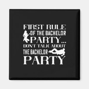 First Rule Stag Trauzeugen Groom Wedding Bachelor  Magnet