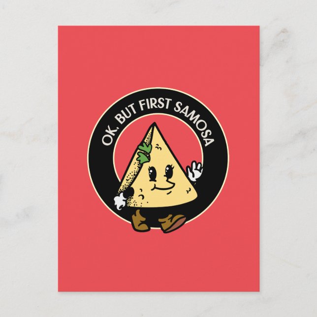 First Samosa Postkarte (Vorderseite)