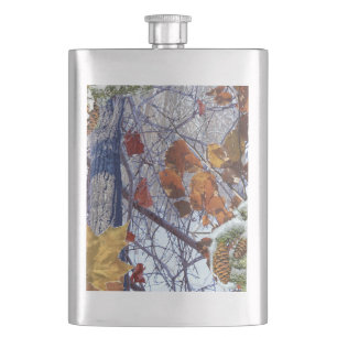 First Snow Winter Tarnung Style Flachmann