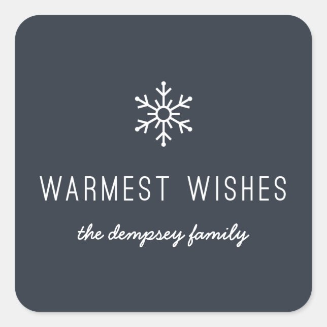 First Snowfall Sticker - Marine (Vorderseite)