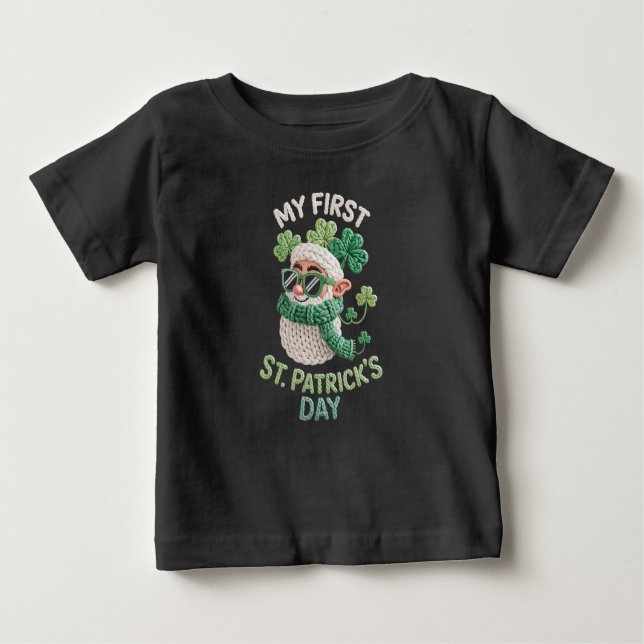 First St. Patricks Day Irish Baby  Baby T-shirt (Vorderseite)