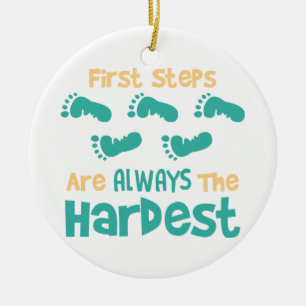 First Steps Keramik Ornament