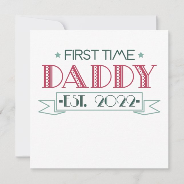 First Time Dad 2022 Einladung (Vorderseite)