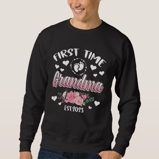 First time Grandma 2023 Mommy Mother s Day Sweatshirt (Vorderseite)