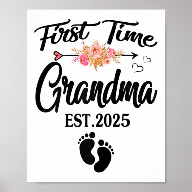First Time Grandma 2025 Mothers Day Promoted To Gr Poster (Vorne)