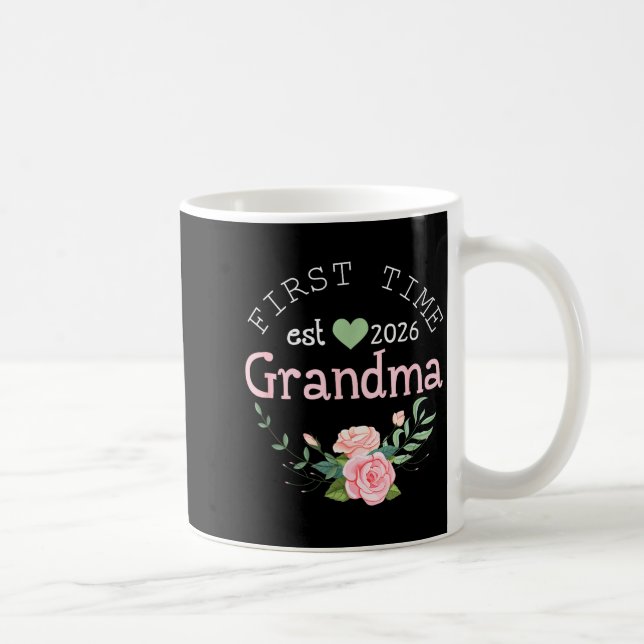 First Time Grandma Est 2026 New Grandmother 1st Ti Kaffeetasse (Rechts)