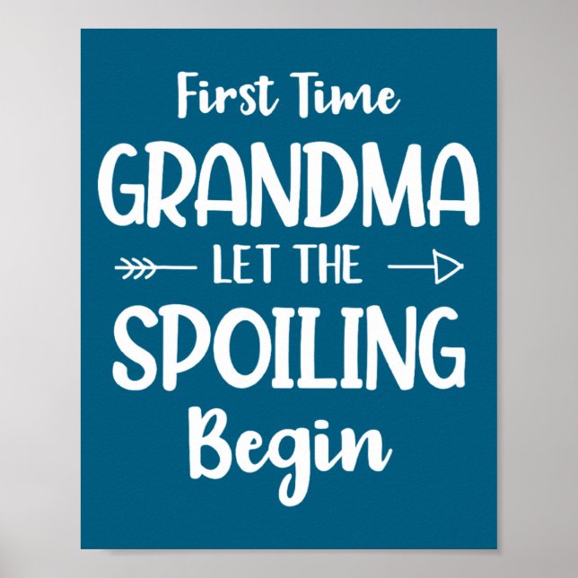 First Time Grandma Humor Grandma To Be Funny New G Poster (Vorne)