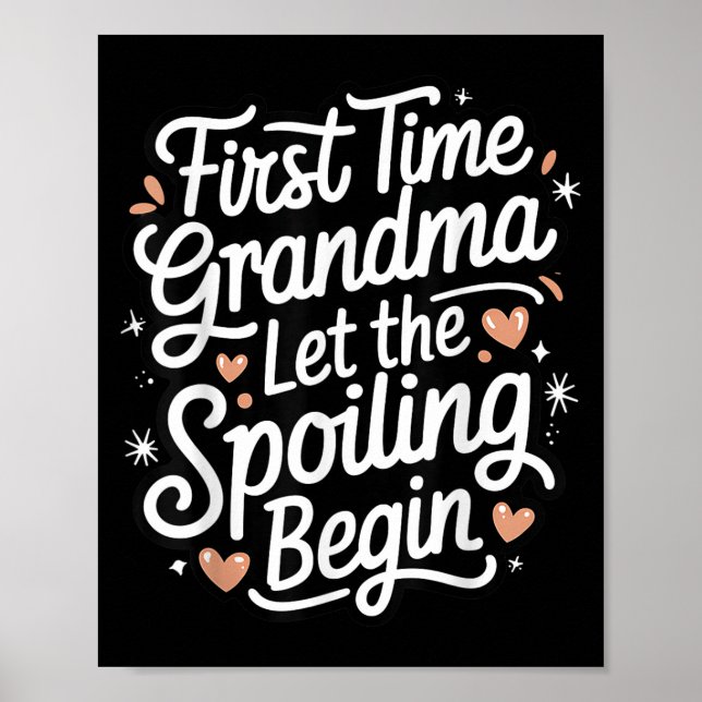 First Time Grandma Let The Siling Begin 2025 New G Poster (Vorne)
