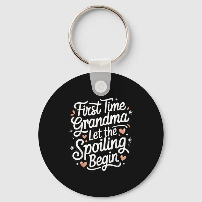 First Time Grandma Let The Siling Begin 2025 New G Schlüsselanhänger (Vorderseite)