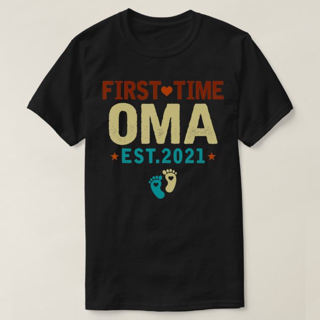 First Time Oma Est T-Shirt (Design vorne)