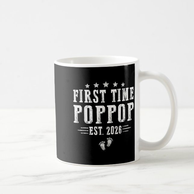 First Time Pp Est.2026 Father's Day Promoted To Pa Kaffeetasse (Rechts)