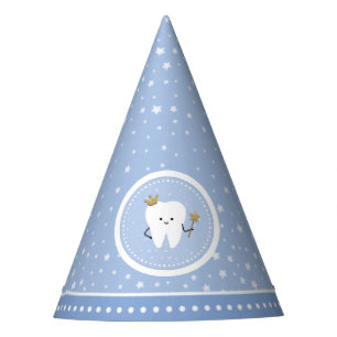 First Tooth Baby Blue Boy Party Hat Partyhütchen