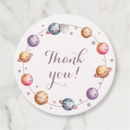 First Trip Around the Sun Girl Birthday Thank You Geschenkanhänger