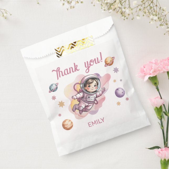 First Trip Around the Sun Girl Pink Birthday  Geschenktütchen (Versiegelt)