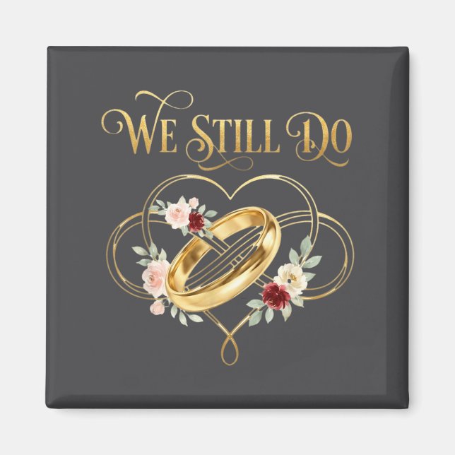 First Valentines Day Together Valentine Milestone  Magnet (Vorne)