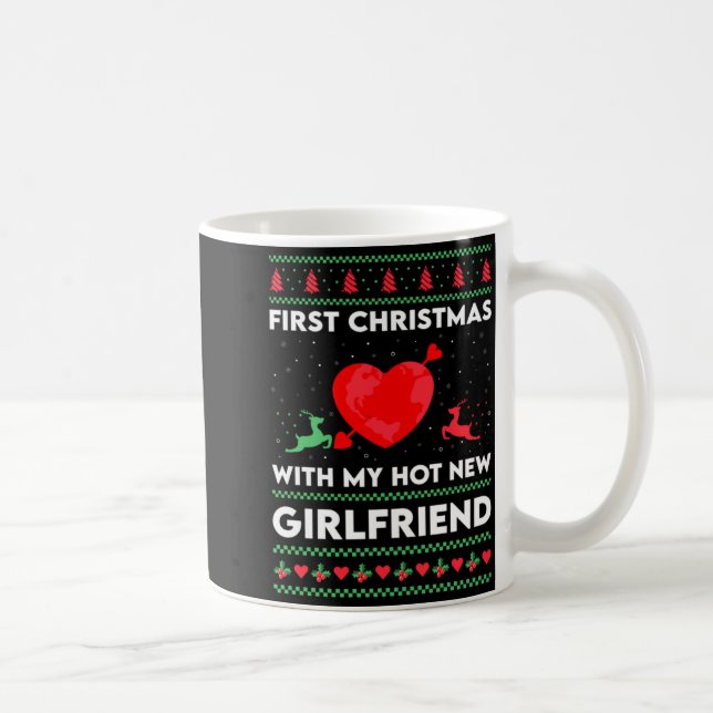First Xmas With My New Girlfriend Men Ugly Christ  Kaffeetasse (Rechts)