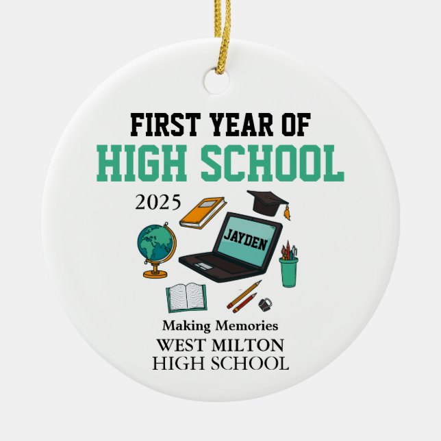 First Year of High School Ornament 2025, Freshman  (Vorne)