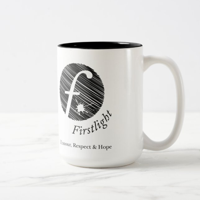 FirstLight Kaffee-Tasse (groß) Zweifarbige Tasse (Rechts)