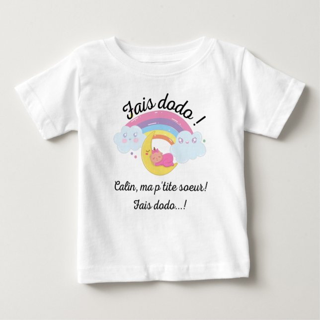 Fis dodo ma ptite soeur baby t-shirt (Vorderseite)