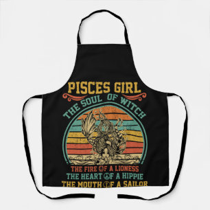 Fisces Girl das Soul Hexe das Feuer einer Lügnerin Schürze