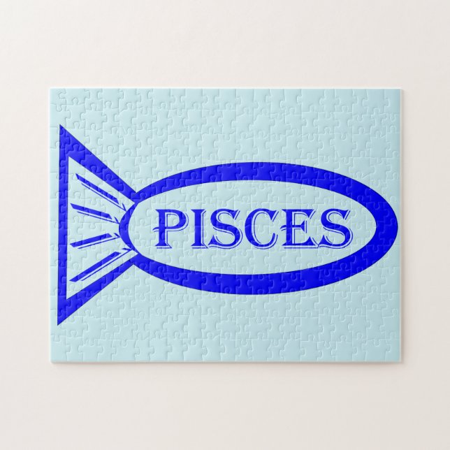 Fisces Star Sign Fish Puzzle (Horizontal)