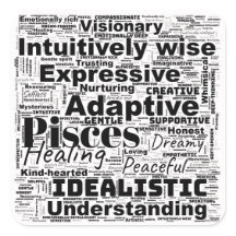 Fisces Word Cloud Zodiac Inspiration